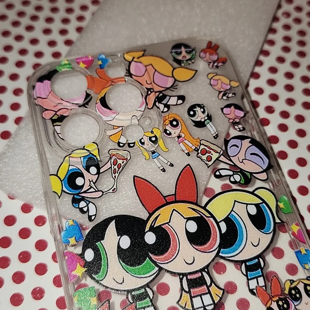 Brand new Apple IPhone 14 Pro Max powerpuff girls Silicone Phone case